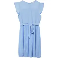 s.Oliver Kleid Kurzes Chiffonkleid mit Volantärmeln und Bindegürtel
