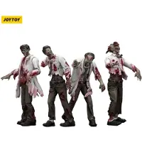 Joy toy Dark Source Zombie-wissenschaftler Männliche Figuren 4er-pack 8 Cm