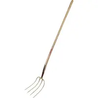 Freund Victoria Dunggabel Erntekönig Zinken-L.310mm 4 Zinken süddeutsch geschmiedet,m.Stiel