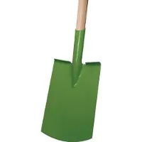 Ideal Idealspaten Damenspaten Rohrdüll grün lackiert, Import