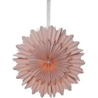 Star Trading Rosa Papier-Weihnachtsstern Kristall - 50 cm