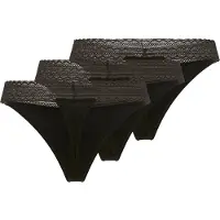 HUGO Slip aus Stretch-Baumwolle mit elegantem Spitzenbesatz Grösse XXL
