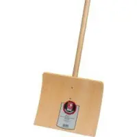 Ideal Idealspaten Kinder-Schneeschieber, aus Holz, mit Stiel, Blattbreite 250 mm