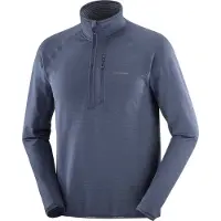 Salomon Men's Essential Lightwarm Half Zip Fleecejacke als mittlere Schicht