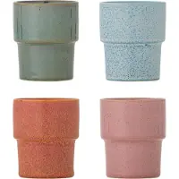 Bloomingville – Ewan Tasse – rosa – 4er-Set – Steinzeug