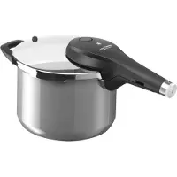 WMF 3201112369, 6,5 l, Keramik, Elektro, Gas, Halogen, Induktion, Schwarz, Edelstahl, Schwarz, Edelstahl, Deutschland, 1 Stück(e)