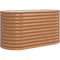 vidaXL Hochbeet Braun 160 x 80 x 81 cm Stahl