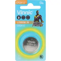 Vinnic CR2412 Lithium Batterie IEC CR2412 Marken Lithium Batterien, 24,5 x 1,25mm