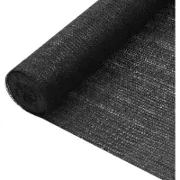 vidaXL Zaunblende Schwarz 1,8x25 m HDPE 75 g/m²