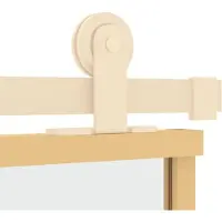 vidaXL Schiebetür Golden 76x205 cm ESG-Klarglas und Aluminium