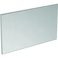 Ideal standard Badspiegel Mirror & Light mit Rahmen in Aluminiumoptik – 60 x 70 cm, reversibel