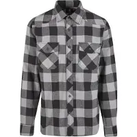 Brandit Check Hemd M Herren Baumwolle grau, M