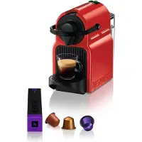 Krups Nespresso Inissia Rouge YY1531FD, Pad-Kaffeemaschine, 0,7 l, Kaffeekapsel, 1200 W, Schwarz, Rot