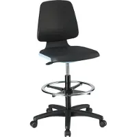 Magni Stuhl Labsit 4 blau Kst.-Leder,m.Rollen 4016849592176