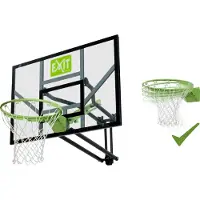 Exit Galaxy Basketballbrett, mit Dunkring & Netz, Wandmontage, Basketballständer, für Kinder, Outdoor