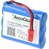 AccuCell Lithium Ionen Akku passend für Heim & Haus 100545 11,1 Volt 800mAh, mit JST Anschlussstecker