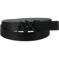Armani Exchange für Herren. 951017CC50561120 Schwarzer Ledergürtel (32), Lässig, Klassisch
