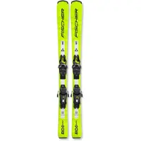 Fischer RC4 Race Jr. + FJ 4 GW CA Carving Ski in gelb, Größe 80