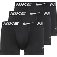 Nike Herren Boxer Shorts, 3er Pack - Trunks, Dri-Fit Micro, Logobund