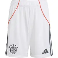 Adidas FC Bayern München 25/26 Kids Auswärtsshorts - Weiß/Rot Weiß/Rot 128