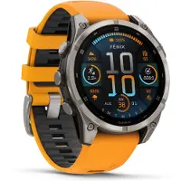 Garmin Fenix 8 47mm Amoled Sapphire Titan Sportuhr in grau, Größe Einheitsgröße