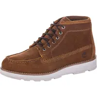 Timberland für Herren. TB0A6CEPEIZ1 Britton Mills Chukka Lederstiefel braun (41), Wohnung, Schnürsenkel, Lässig, Draußen
