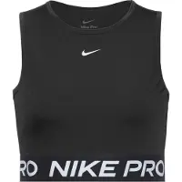Nike Tanktop "PRO DF 365 CROP TANK" mit Rundhalsausschnitt, aus Polyester und Elasthan, normaler Schnitt