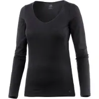 Icebreaker - Funktionsunterwäsche aus Merinowolle - W Siren LS Sweetheart Black für Damen aus Wolle - Größe XS - schwarz