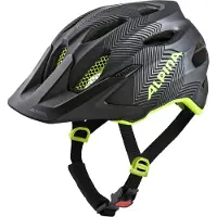 Alpina sport ALPINA Carapax JR Radsporthelme Schwarz Neongelb Unisex Jugendliche 51 56 Leicht; HelmSchutz