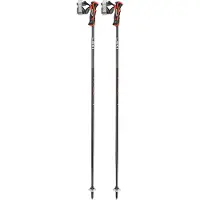 LEKI Skistöcke Airfoil 3D Black Dark Anthracite Bright Red-115 cm
