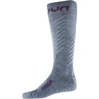 UYN Skisocken One Comfort Fit Damen Grey/Purple-Schuhgröße 35 - 36