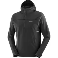 Salomon - Hybrid-Jacke mit halbem Reißverschluss &ndash; Herren &ndash; Sense Aero Hybrid HZ Hd M - Sense Aero Hybrid HZ HD M Deep Black für Herren -