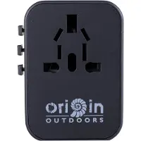 Relags Origin Outdoors Universal Steckeradapter Weltenbummler schwarz