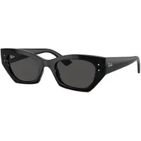 Ray-Ban 0RB4430 ZENA Unisex-Sonnenbrille Vollrand Geometrisch Kunststoff-Gestell, schwarz