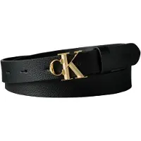 Calvin Klein Ledergürtel "FACTED CK BUCKLE 25MM PEBBLE" Größenverstellbar mit Metallschließe