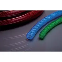 APD Gewebeschlauch PVC 81R mit Einlage 9x3mm 50m rot transparent