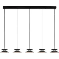 Lyora Design-Pendelleuchte Morfi Gerade 5-flammig schwarz
