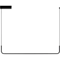 Nova Luce LED Pendelleuchte Strita 20W warmweiss 3200K Schwarz Stahl Aluminium 100x7cm 9001102