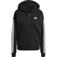 Adidas Damen Fleece-gefütterter Hoodie mit Reißverschluss Essentials 3-Stripes