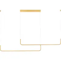 Lyora Schlanke Pendelleuchte Strita Gold Doppel 3000K