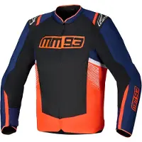 Alpinestars MM93 T-SPS Air V2 Motorrad Textiljacke, schwarz/blau/rot, M