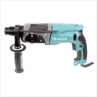Makita HR 2470 780 W SDS-Plus 24 mm Bohrhammer im Koffer + D-42444 SDS-Plus Bohrer-Meißel-Set 17 tlg. im Alu Koffer