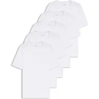 BOSS für Herren. 50475392 Packung mit 5 weißen Authentic-T-Shirts (XL), Heimtextilien, Baumwolle, Kurzarm