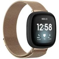 IMoshion Magnetisches Milanaise Armband für das Fitbit Versa 4/ 3 / Sense (2) - Rosé gold