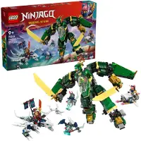 LEGO NINJAGO 2in1 Lloyds Jet-Mech - Spielzeug mit 5 Minifiguren, Drachen, Ausrüstung und fliegendem Motorrad - Geschenk für Jungen und Fans von Aufstieg der Drachen ab 9 Jahren 71845