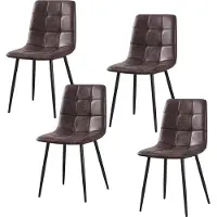 HTI Stuhl Mesa Antikbraun Samt Vintage-Optik 44,5x53x86,5 cm Sitzhöhe 49,5 cm