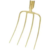 Ideal Idealspaten Dunggabel 4 Zinken Nordd., goldfarben