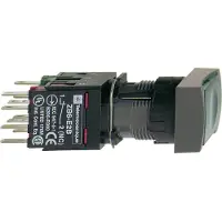 Schneider Electric XB6DW3B1B Leuchtdrucktaster, grün Ø 16, flach, o. Rastung, 24 V, 1S
