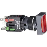 Schneider Electric Leuchtdrucktaster, rot Ř 16, flach, m. XB6DF4B5B
