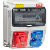 ABN SY15Z Steckdosenkombi Einbausatz 1xCEE 16A,2xSCHUKO für
